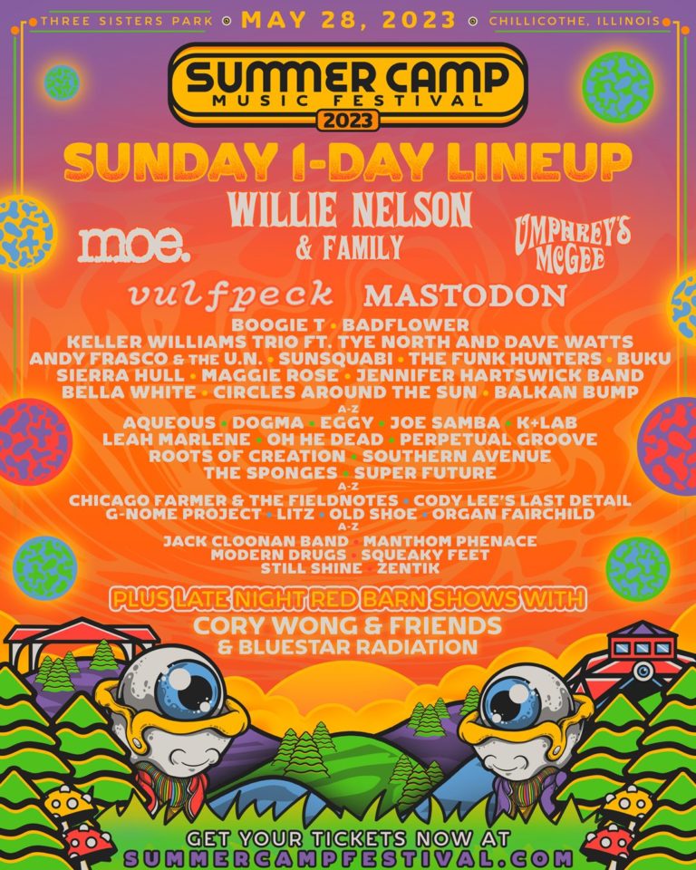 Sunday 1Day Lineup Released! Summer Camp Music Festival
